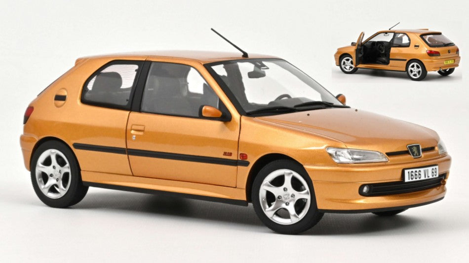 MAX 2 PER CLIENTE!!! PEUGEOT 306 S16 1997 YELLOW 1:18 - Norev - NV184940