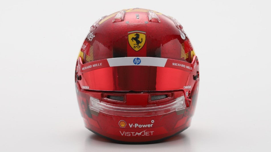 HELMET CARLOS SAINZ ABU DHABI GP 2024 1:5 - Looksmart - LSHEL018