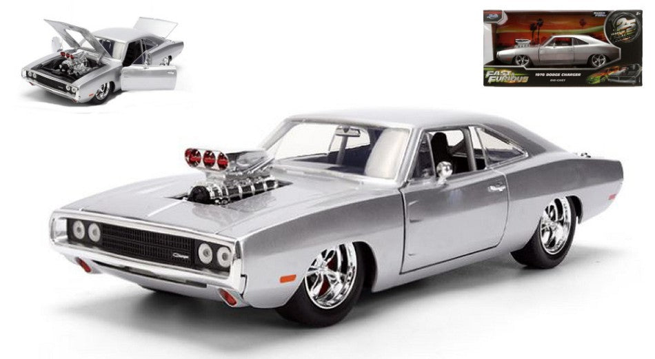 DOM'S DODGE FAST & FURIOUS SILVER 1:24 - Jada Toys - JADA36804