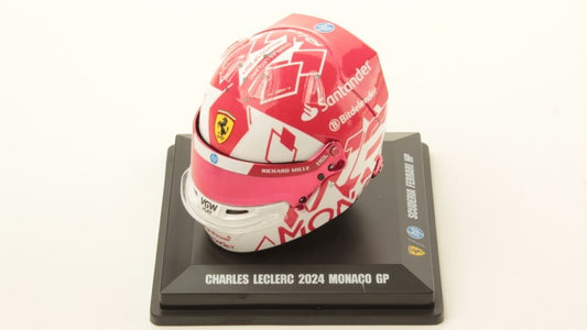 HELMET CHARLES LECLERC TEAM FERRARI HP WINN.MONACO GP 2024 REPROD.1:5 - Looksmart - LSHEL001R