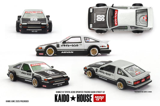 TOYOTA AE86 SPRINTER
TRUENO KAIDO STREET V2 1983 1:64 - Mini GT - KHMG218
