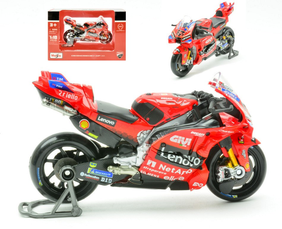 DUCATI LENOVO TEAM 2025 BAGNAIA N.63 MOTOGP 1:18 - Maisto - MI36407B