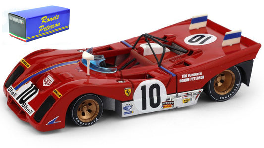 FERRARI 312 PB N.10 2nd BRANDS HATCH 1972 PETERSON-SCHENKEN 1:43 - Brumm - BM0445