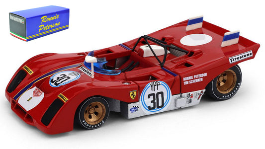 FERRARI 312 PB 1000 KM B.AIRES 1972 N.30 WINNER PETERSON-SCHENKEN 1:43 - Brumm - BM0675