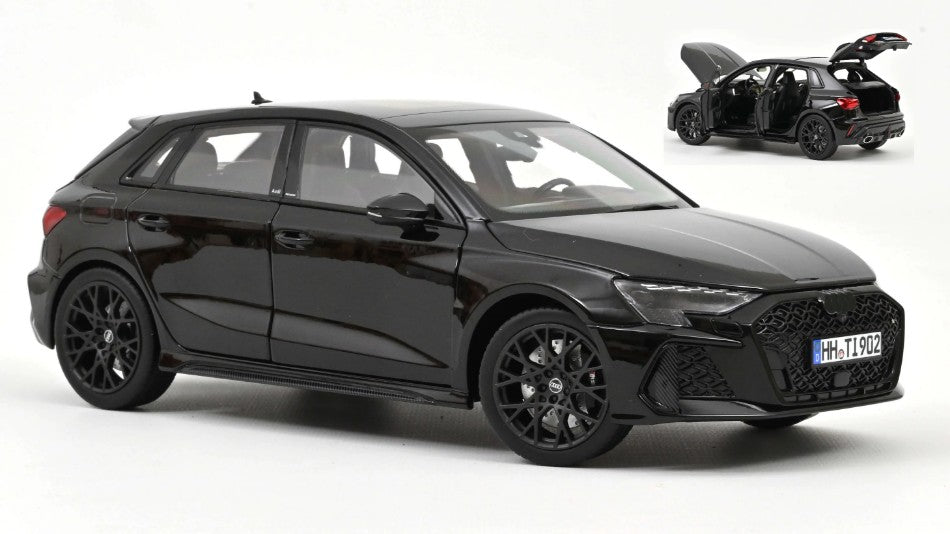 AUDI RS 3 SPORTBACK 2025 MYTH BLACK 1:18 (REPROD 2026) 1:18 - Norev - NV188388R