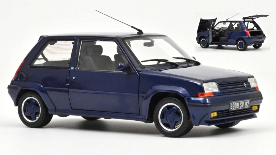 RENAULT SUPERCINQ GT TURBO 1989 ALAIN OREILLE DARK BLUE 1:18 REPROD. - Norev - NV185205R