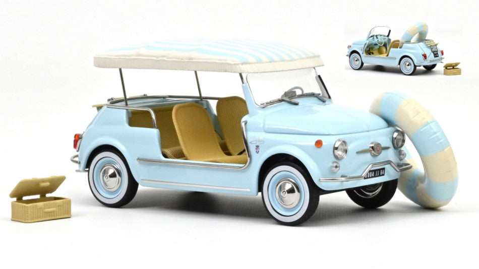 FIAT 500 JOLLY 1965 BLUE 1:18 - Norev - NV187793