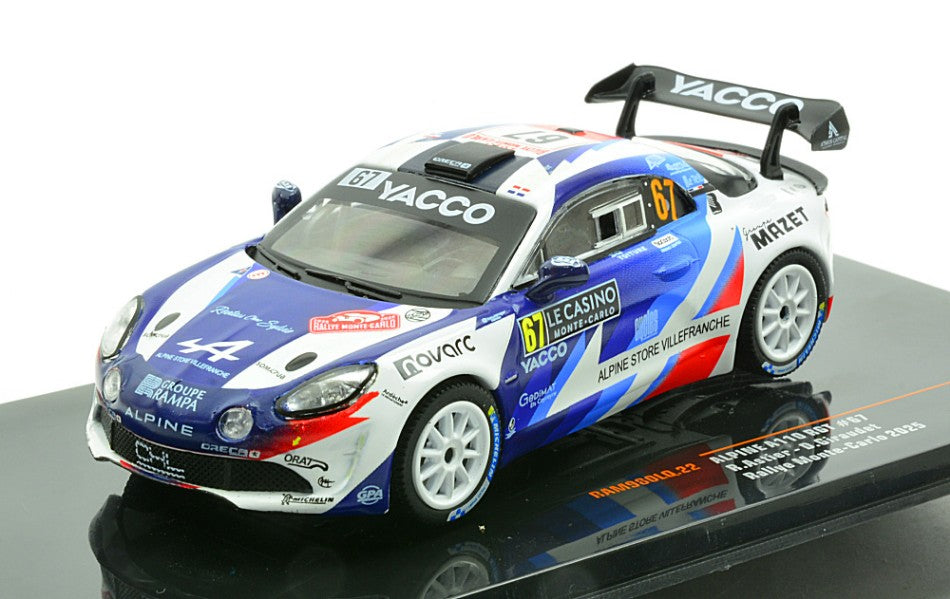 ALPINE A110 RGT N.67 WRC RALLY MONTE CARLO 2025 ASTIER-GIRAUDET 1:43 - Ixo Model - RAM980