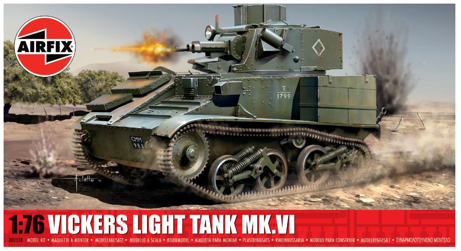 VICHERS LIGHT TANK SERIES 2 KIT 1:76 - Airfix - A02330