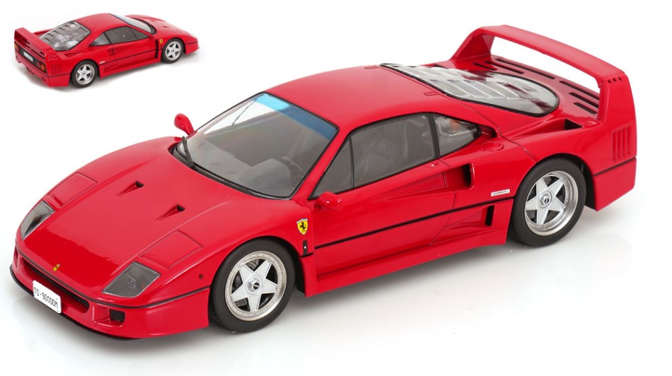 FERRARI F40 PRIVATE CAR GIANNI AGNELLI 1987 RED 1:18 - KK Scale - KKDC180697