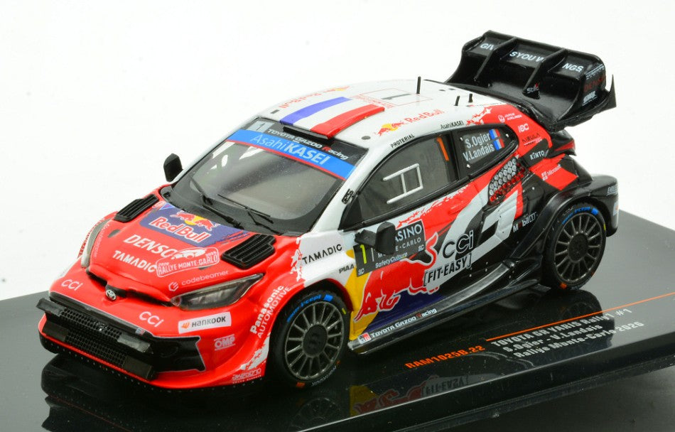 TOYOTA GR YARIS N.1 RALLY1 MONTE CARLO 2026 OGIER-LANDAIS 1:43 - Ixo Model - RAM1025B