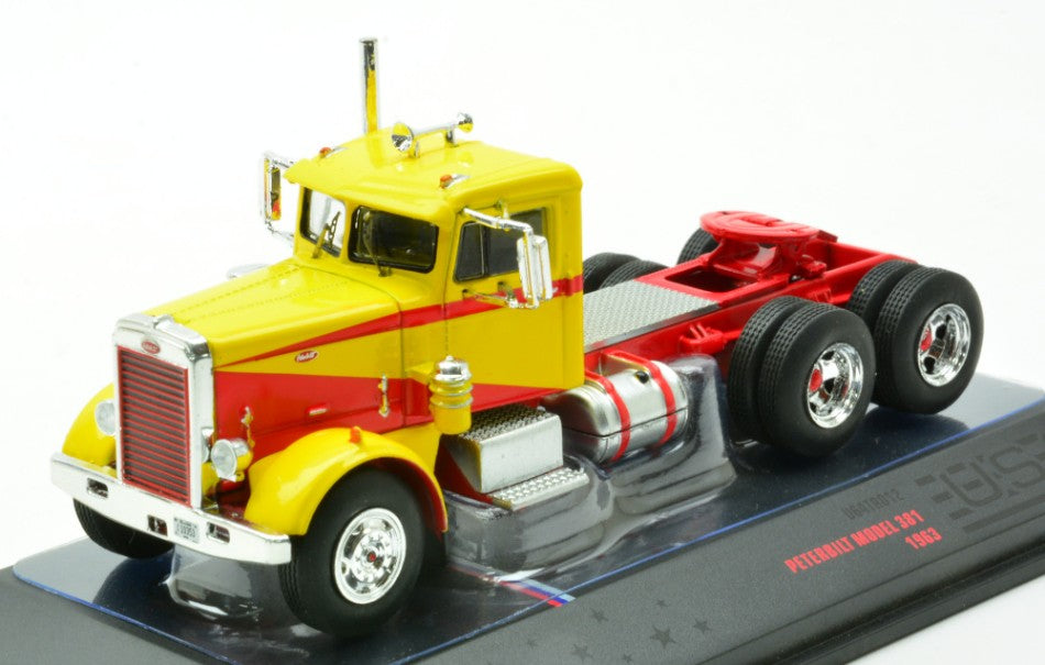 PETERBILT 281 1963 YELLOW/RED 1:64 - Ixo Model - U64TR012