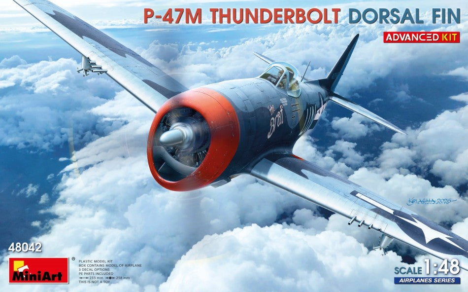 P-47M THUNDERBOLT DORSAL FIN. ADVANCED KIT 1:48 - Miniart - MIN48042