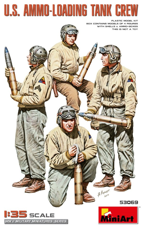 U.S.AMMO-LOADING TANK CREW 2nd Edition KIT 1:35 - Miniart - MIN53069