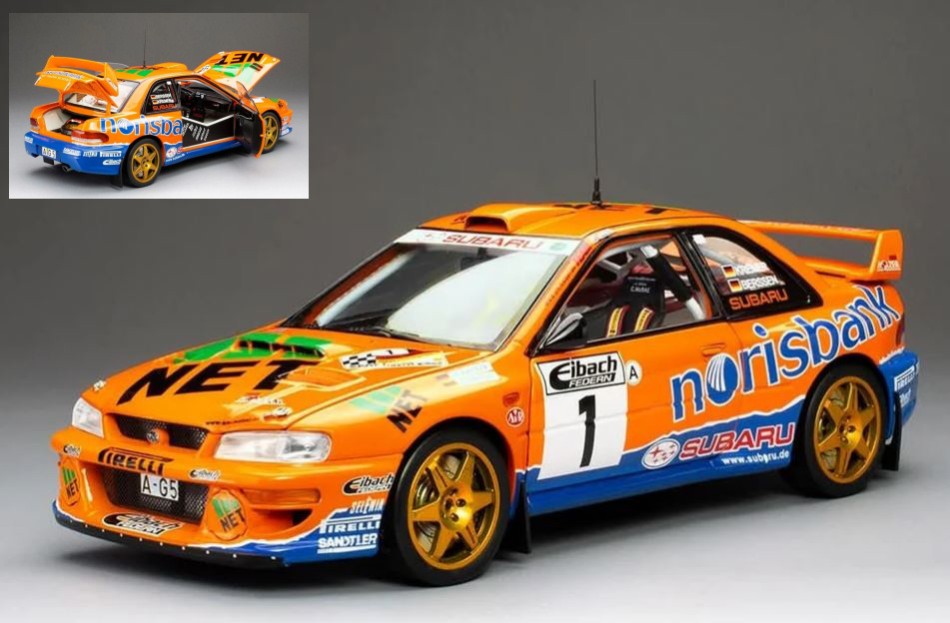 SUBARU IMPREZA S5 WRC N.1 WINNER ADAC RALLY 1999 KREMER-BERAYEN 1:18 - SunStar - SS5782