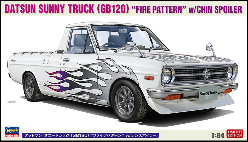 DATSUN SUNNY TRUCK (GB120) FIRE PATTERN KIT 1:24 - Hasegawa - HA20829