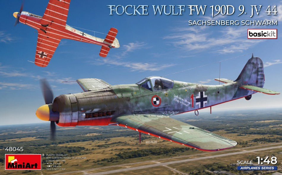 FOCKE-WULF Fw 190D-9 JV 44 SACHSENBERG KIT 1:48 - Miniart - MIN48045