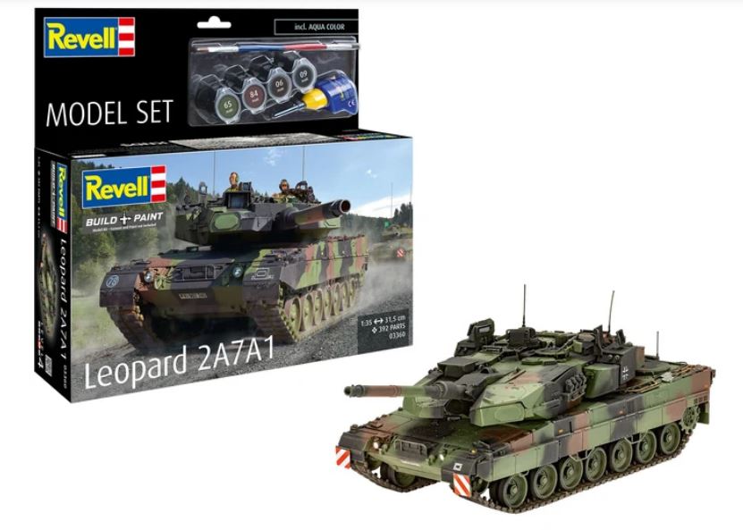 LEOPARD 2A7A1 MODEL SET KIT 1:35 - Revell - RV63360