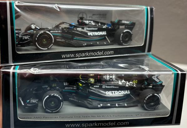 Mercedes W14(2023) 1:43 Hamilton + Russell Bundle - Spark