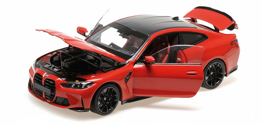 BMW M4 RED METALLIC 2024 - 1/18 - Minichamps