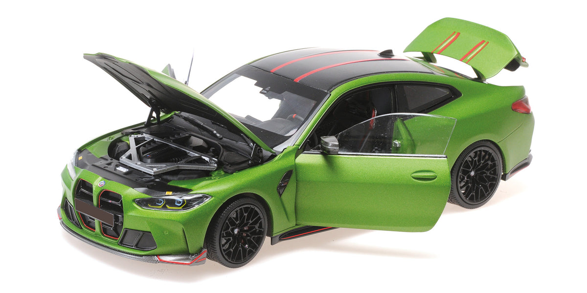 BMW M4 CSL MATT GREEN METALLIC 2023 - 1/18 - Minichamps