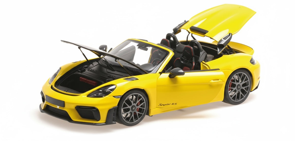 PORSCHE SPYDER RS YELLOW WITH WEISSACH PACKAGE 2024 - 1/18 - Minichamps