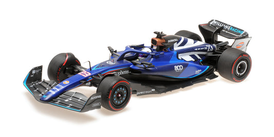 WILLIAMS RACING FW45 ALEXANDER ALBON WILLIAMS 800TH GP BRITISH GP 2023 - 1/18 - Minichamps