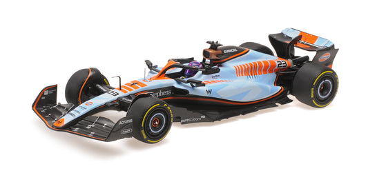 WILLIAMS FW45 GULF ALEX ALBON SINGAPORE GP 2023 - 1/18 - Minichamps
