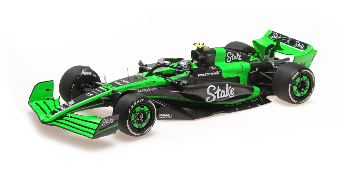 STAKE F1 TEAM KICK SAUBER C44 ZHOU GUANYU SAN MARINO GP 2024 - 1/18 - Minichamps