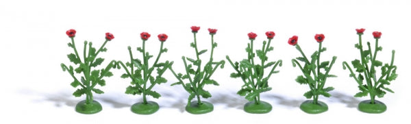 PIANTE: 6 PAPAVERI HO - 1/87 - Busch