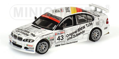 BMW 320i TEAM BMW SCHNITZER DIRK MUELLER WINNER RACE 2 ETCC BARCELONA 2003 - 1/43 - Minichamps