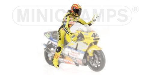 PILOTA VALENTINO ROSSI WORLD CHAMPION 2001 - 1/12 - Minichamps