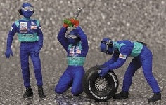 PIT STOP SAUBER 2002 CAMBIO GOMME ANTERIORE - 1/43 - Minichamps