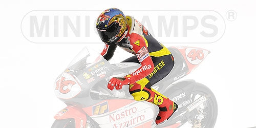 PILOTA RIDING VALENTINO ROSSI WINNER GP IMOLA 1998 - 1/12 - Minichamps