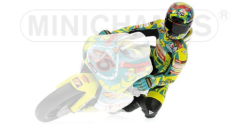 PILOTA VALENTINO ROSSI GP 250 GP MUGELLO W.C. 1999 - 1/12 - Minichamps