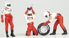 PIT STOP TOYOTA 2002 CAMBIO GOMME ANTERIORE - 1/43 - Minichamps