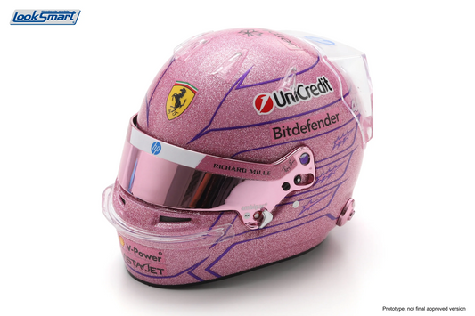 HELMET LEWIS HAMILTON TEAM FERRARI HP MONACO GP 2026 1:5 - Looksmart - LSHEL035