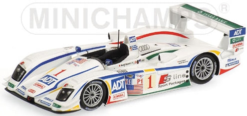 AUDI R8 TEAM CHAMPION LETHO WERNER KRISTENSEN WINNERS 12H SEBRING 2005 - 1/43 - Minichamps