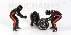PIT STOP SET MINARDI 2003 CAMBIO GOMME POSTERIORE - 1/43 - Minichamps