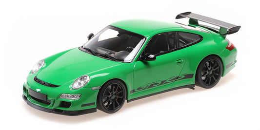 PORSCHE 911 GT3 RS GREEN 2007 - 1/18 - Minichamps