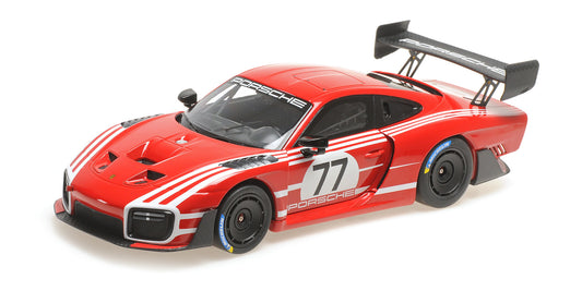 PORSCHE 935/19 RED WITH WHITE STRIPES 2019 - 1/18 - Minichamps