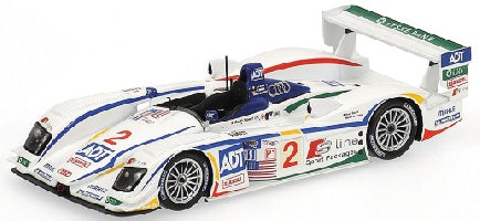 AUDI R8 TEAM CHAMPION PIRRO BIELA McNISH 2ND PLACE 12H SEBRING 2005 - 1/43 - Minichamps