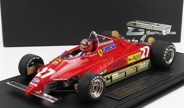 Ferrari - F1 126 C2 n.27 (1982) 1:18 - Gilles Villeneuve - Belgium GP - With Driver - GP Replicas