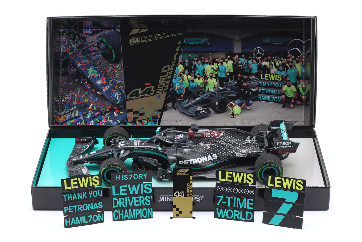 Mercedes - W11 n°44  (2020) 1:18 - L. Hamilton - World Champion  - Turkish GP - Minichamps