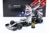 مرسيدس - AMG W10 N°44 (2019) 1:18 - لويس هاميلتون - جائزة الولايات المتحدة الأمريكية - ميني تشامبس