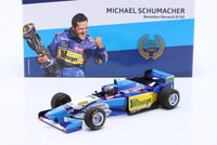 Benetton - F1 Renault B195 n° 1 (1995) 1:18 - Michael Schumacher - World Champion - Winner Pacific GP - Minichamps