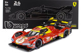 Ferrari 499P Hypercar N*50 2024 1:18 - Winner Le Mans - Deluxe BBurago