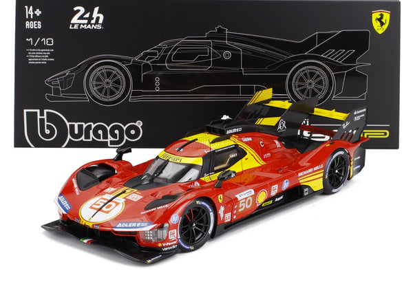 Ferrari 499P Hypercar N*50 2024 1:18 - Winner Le Mans - Deluxe BBurago