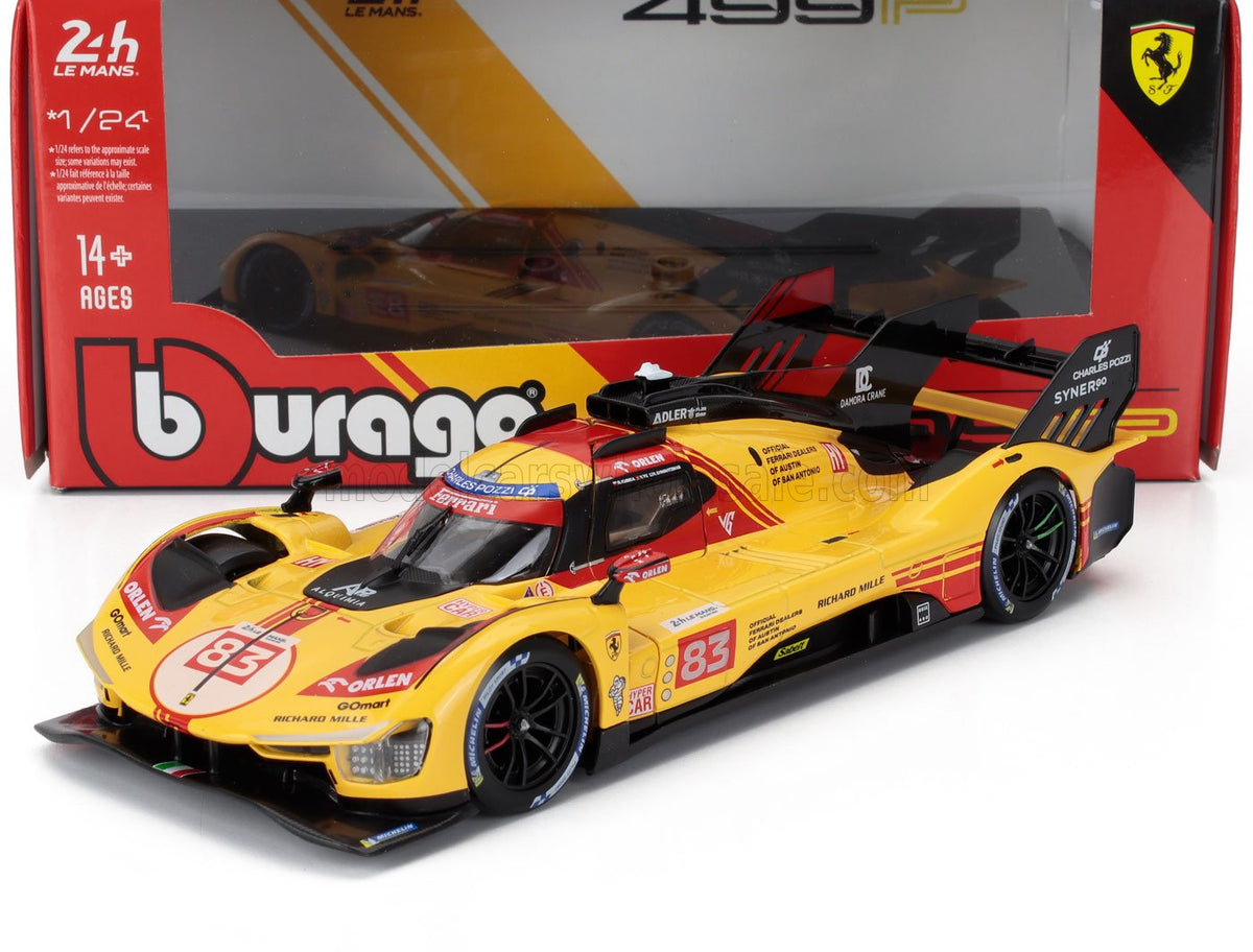 Ferrari 499P Hypercar AF CORSE N*83 2024 1:24 /Showcase - Le Mans - BBurago