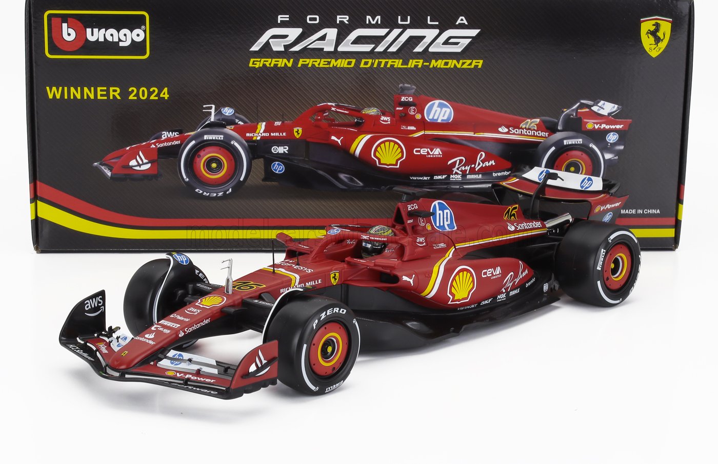 Ferrari - SF-24 n.16 (2024) 1:18 - Charles Leclerc Winner Monza GP